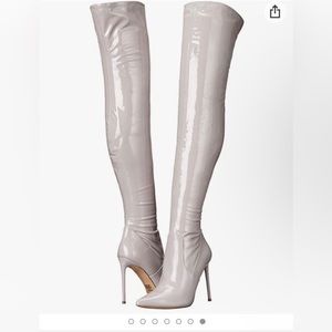 Steve Madden Viktory Grey Over The Knee Boot Size 10